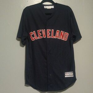 Cleveland Indians cool base majestic button up size M